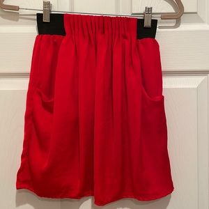 Francesca’s Red Skirt